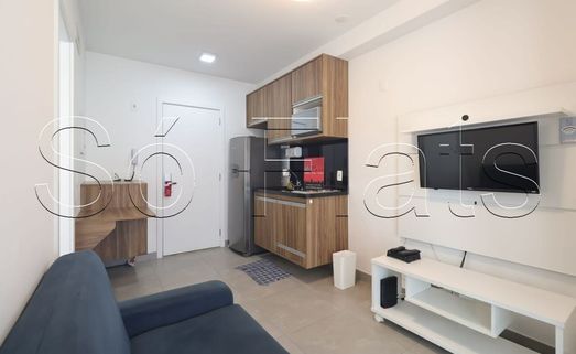 Flat para locação de 1 quarto, com 58 m² em São Paulo, Brooklin